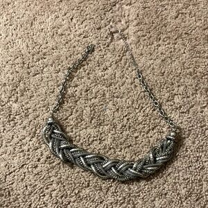 The Limited Silver Braided Necklace